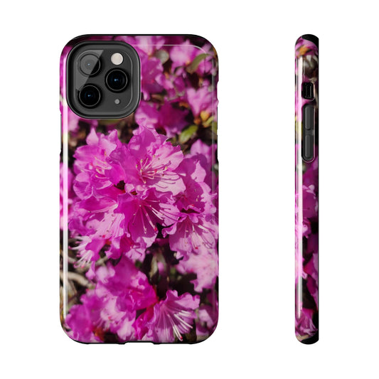 Pink Azalea Tough Phone Case — Floral Protective Phone Cover