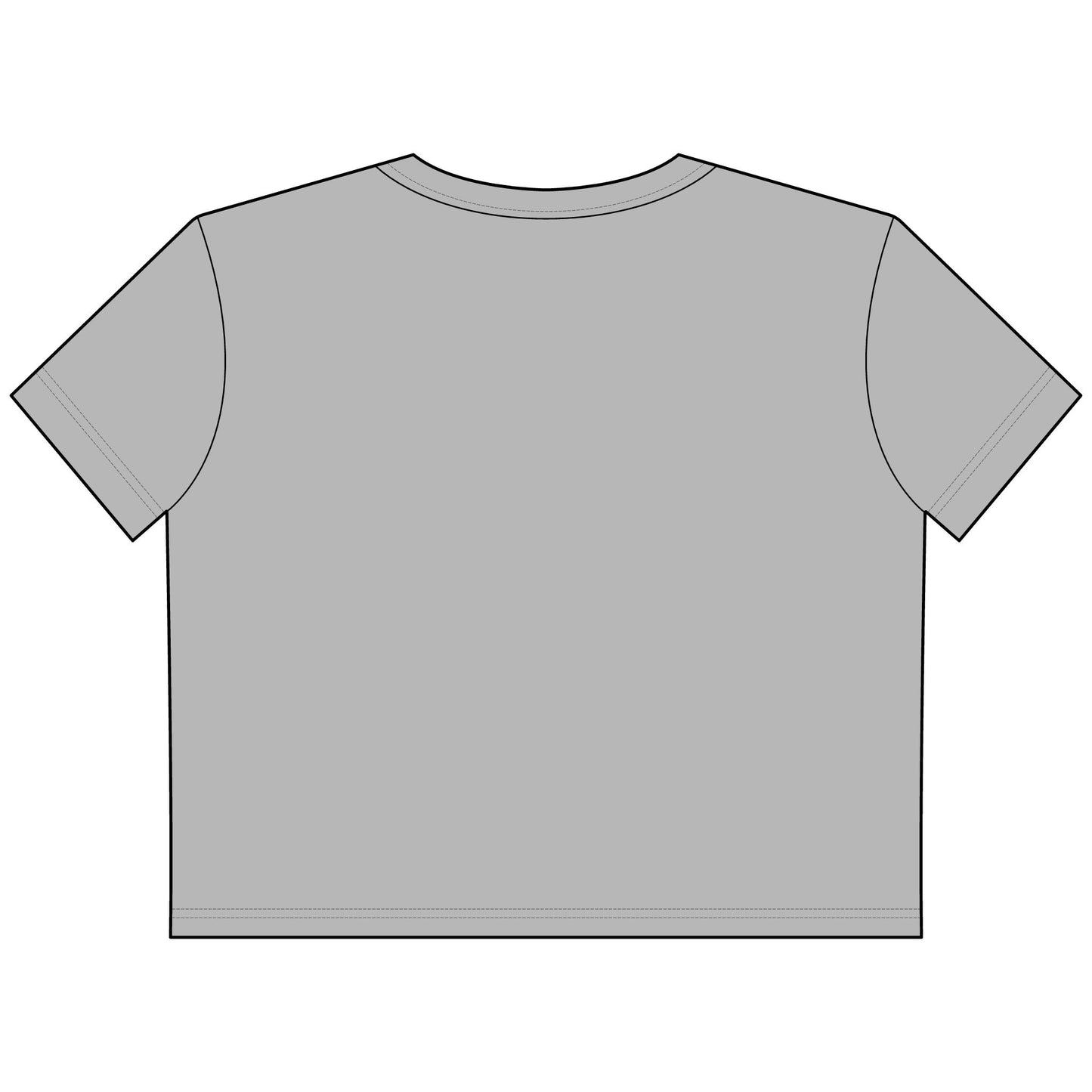 Cropped Tee — Campfire Mountains Graphic