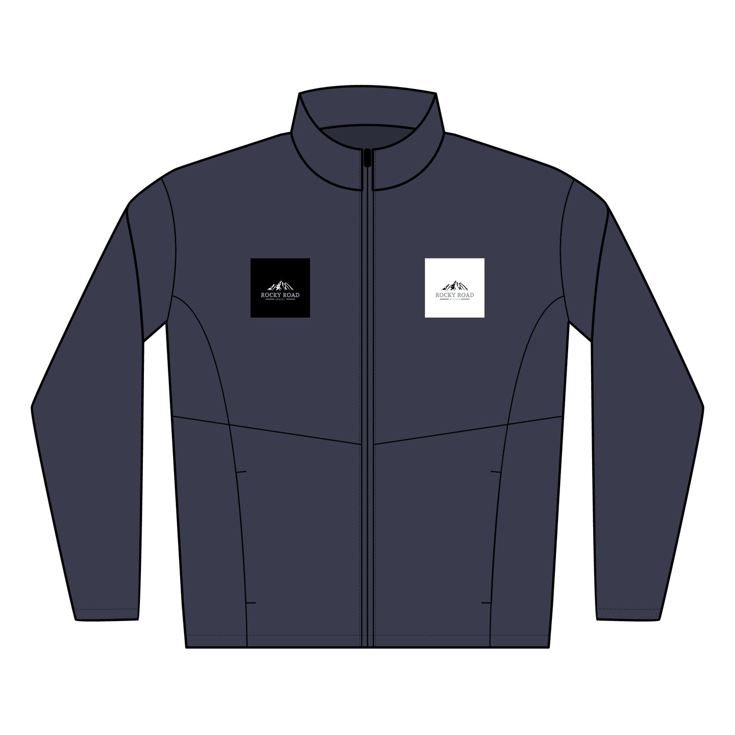 Customize Design- Men’s Embroidered Soft Shell Jacket — Outdoor Logo Windproof Coat