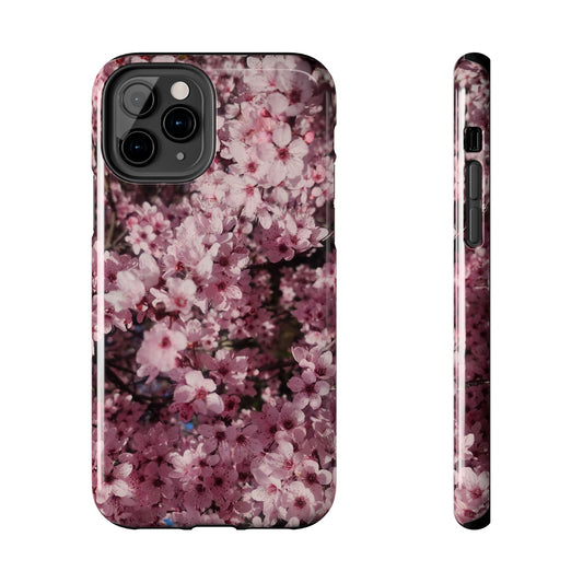 Cherry Blossom Tough Phone Case – Pink Floral Protective Phone Cover