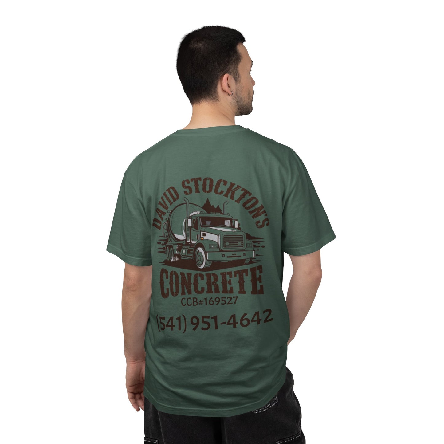 Concrete Company T-Shirt — David Stockton's Concrete Logo Work Tee