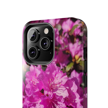 Pink Azalea Tough Phone Case — Floral Protective Phone Cover
