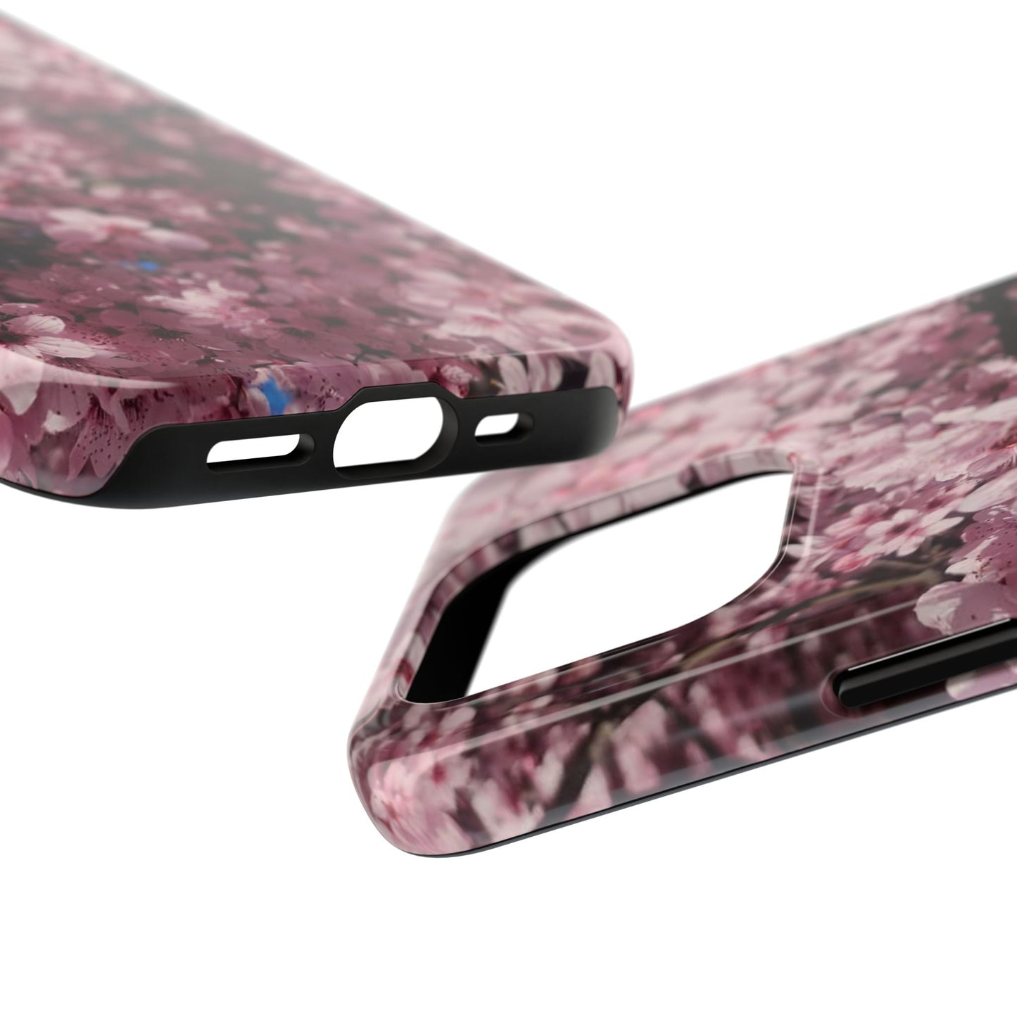 Cherry Blossom Tough Phone Case – Pink Floral Protective Phone Cover
