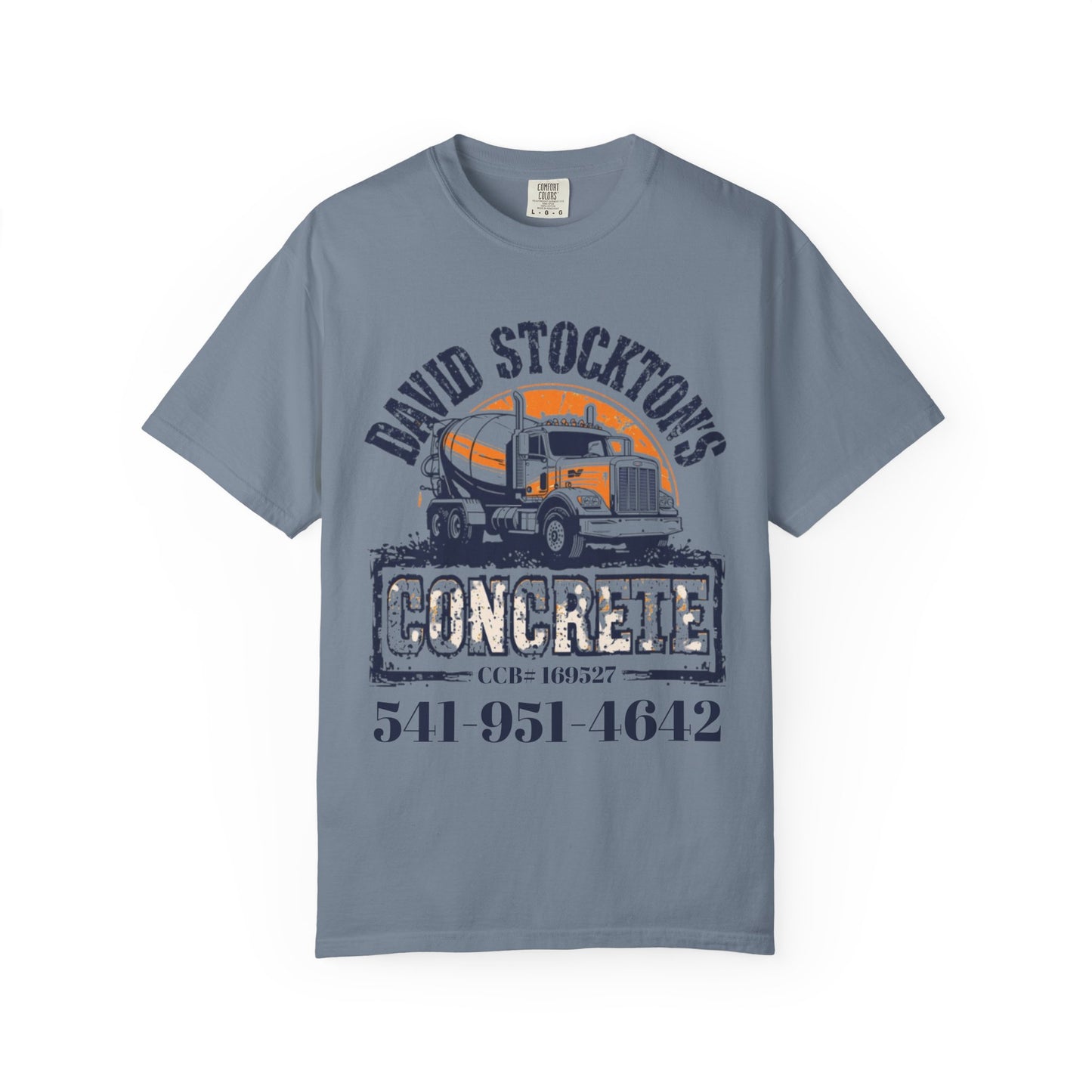 Concrete Company T-Shirt — David Stockton's Concrete Logo Work Tee