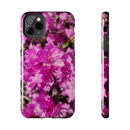 Pink Azalea Tough Phone Case — Floral Protective Phone Cover