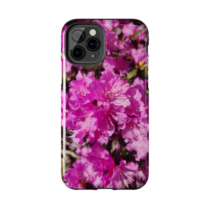 Pink Azalea Tough Phone Case — Floral Protective Phone Cover