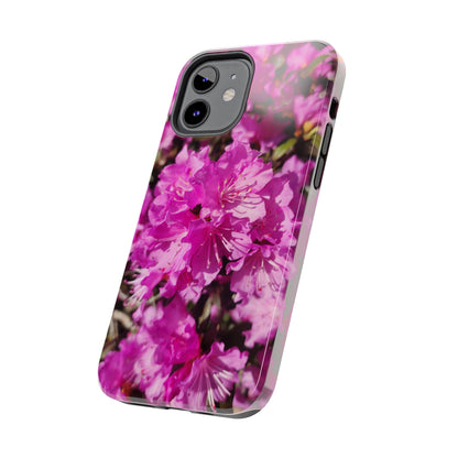 Pink Azalea Tough Phone Case — Floral Protective Phone Cover