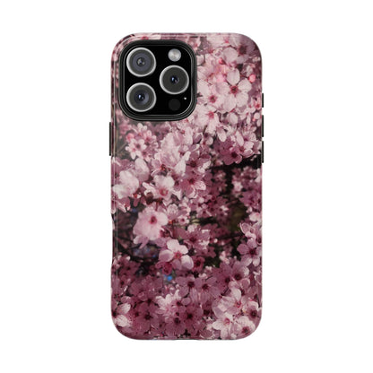 Cherry Blossom Tough Phone Case – Pink Floral Protective Phone Cover