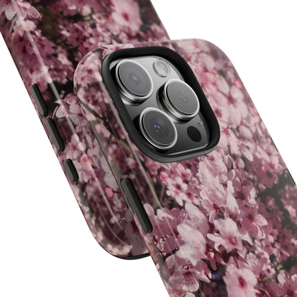 Cherry Blossom Tough Phone Case – Pink Floral Protective Phone Cover