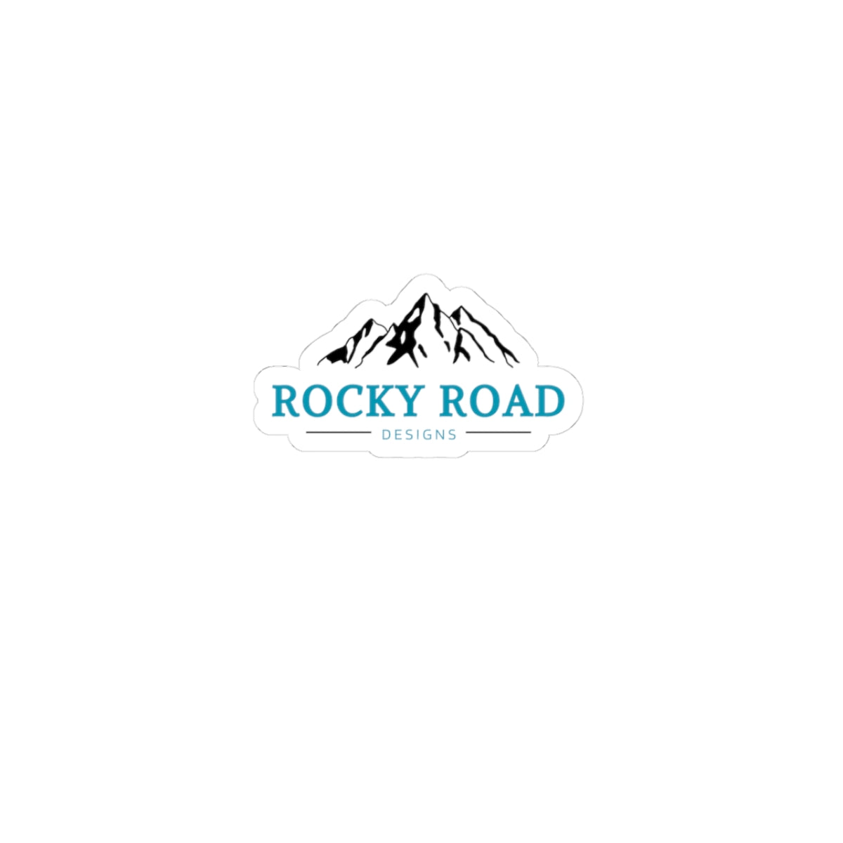 Custom Logo Kiss-Cut Sticker — Mountain Logo Decal for Laptops & Gear
