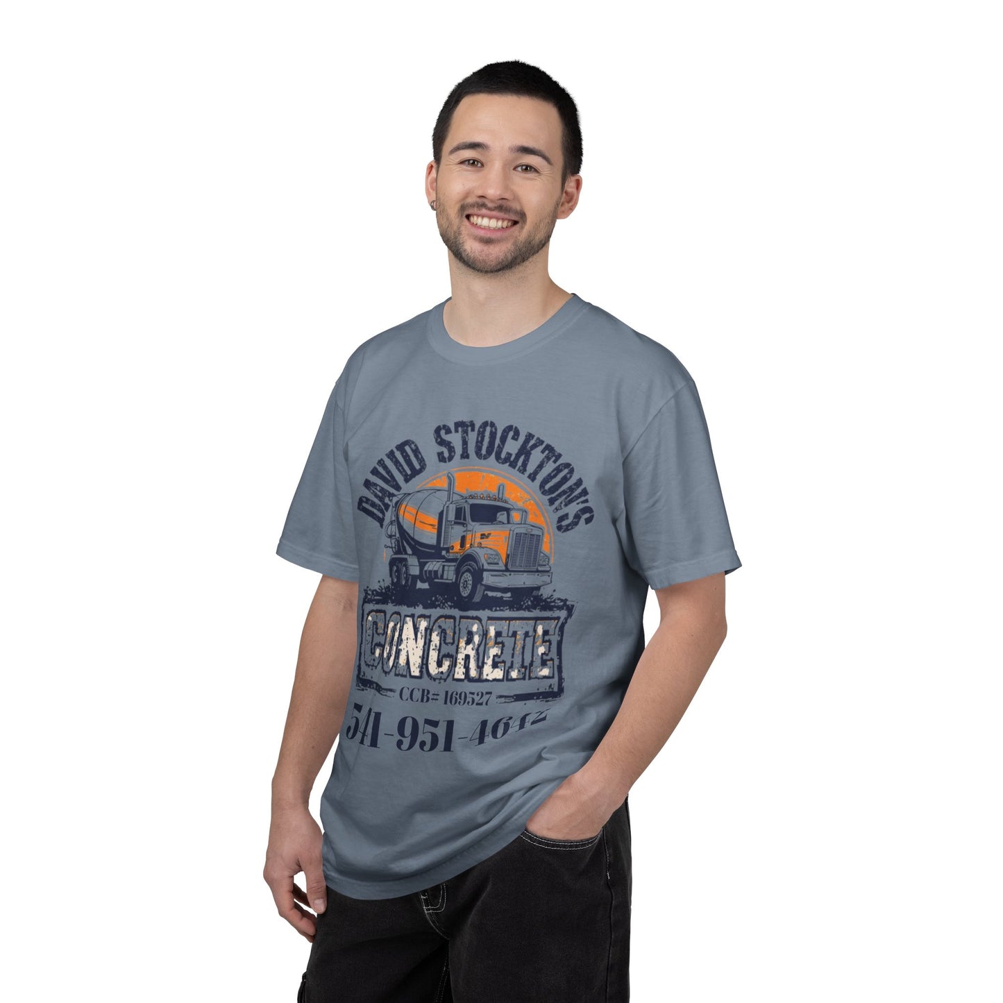 Concrete Company T-Shirt — David Stockton's Concrete Logo Work Tee