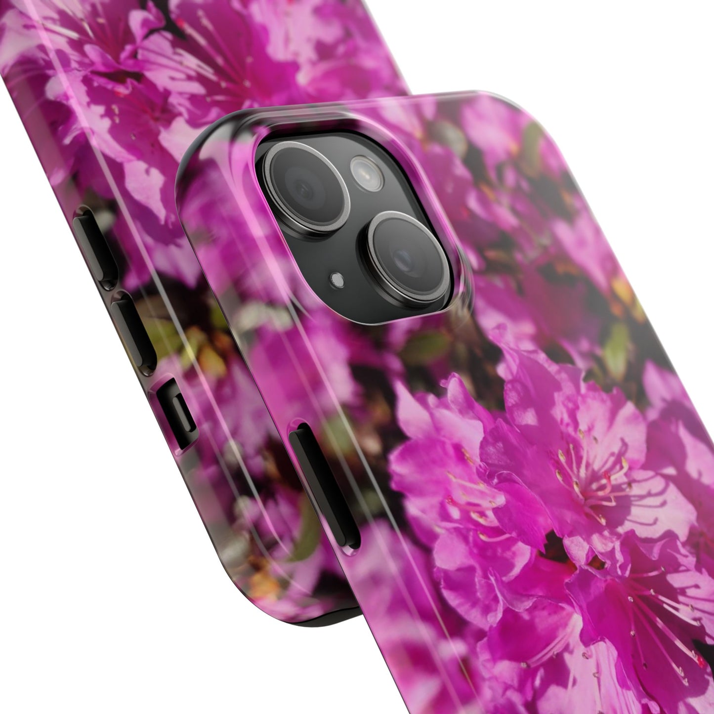 Pink Azalea Tough Phone Case — Floral Protective Phone Cover
