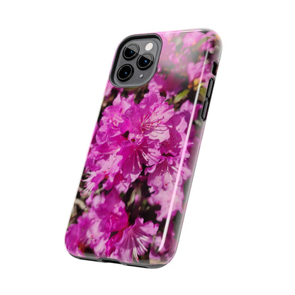 Pink Azalea Tough Phone Case — Floral Protective Phone Cover