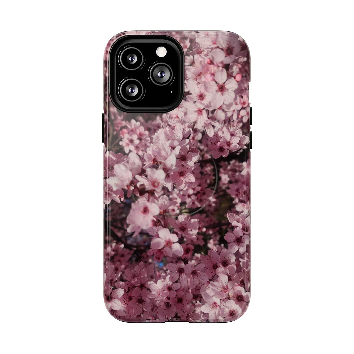 Cherry Blossom Tough Magnetic Phone Case – Pink Floral Protective Phone Cover