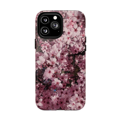 Cherry Blossom Tough Magnetic Phone Case – Pink Floral Protective Phone Cover
