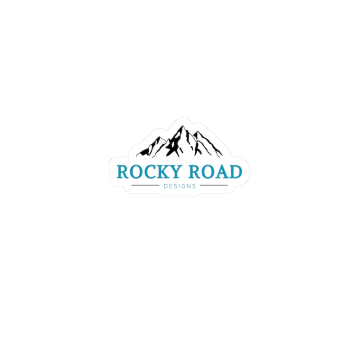 Custom Logo Kiss-Cut Sticker — Mountain Logo Decal for Laptops & Gear
