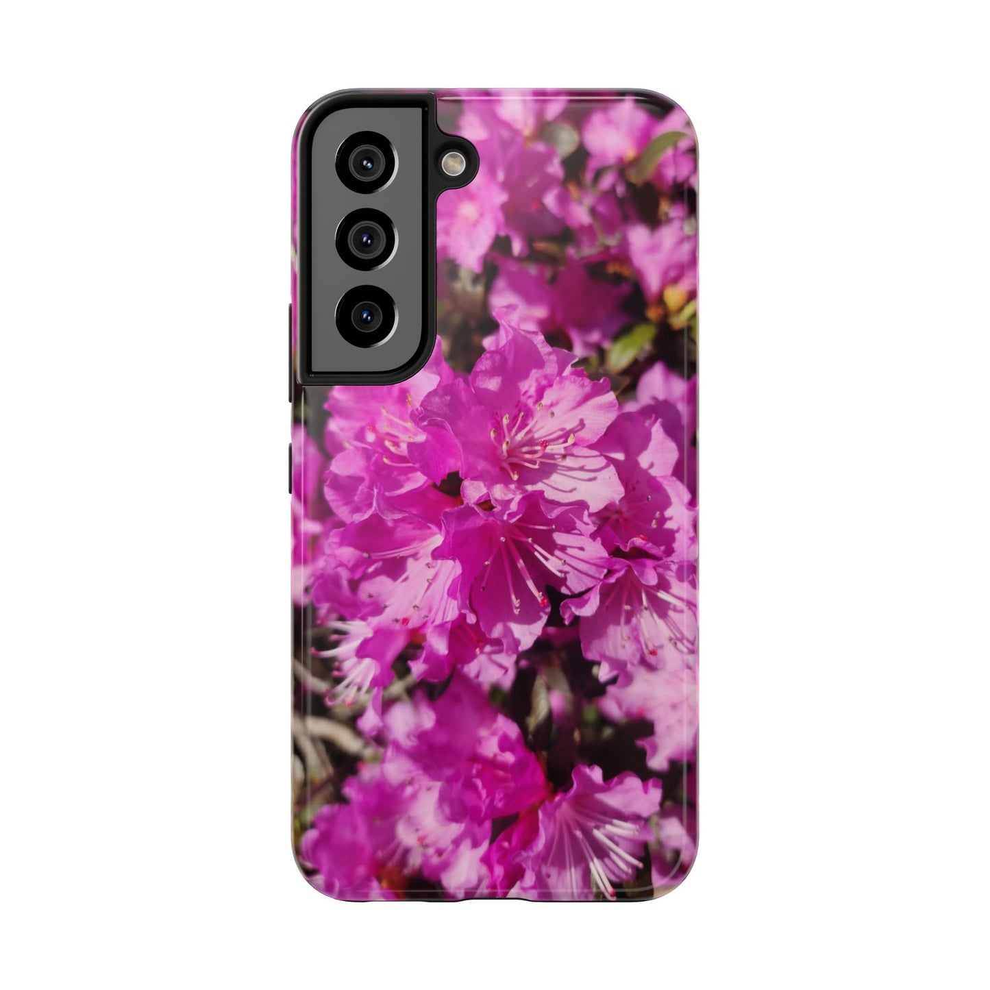 Pink Azalea Tough Phone Case — Floral Protective Phone Cover