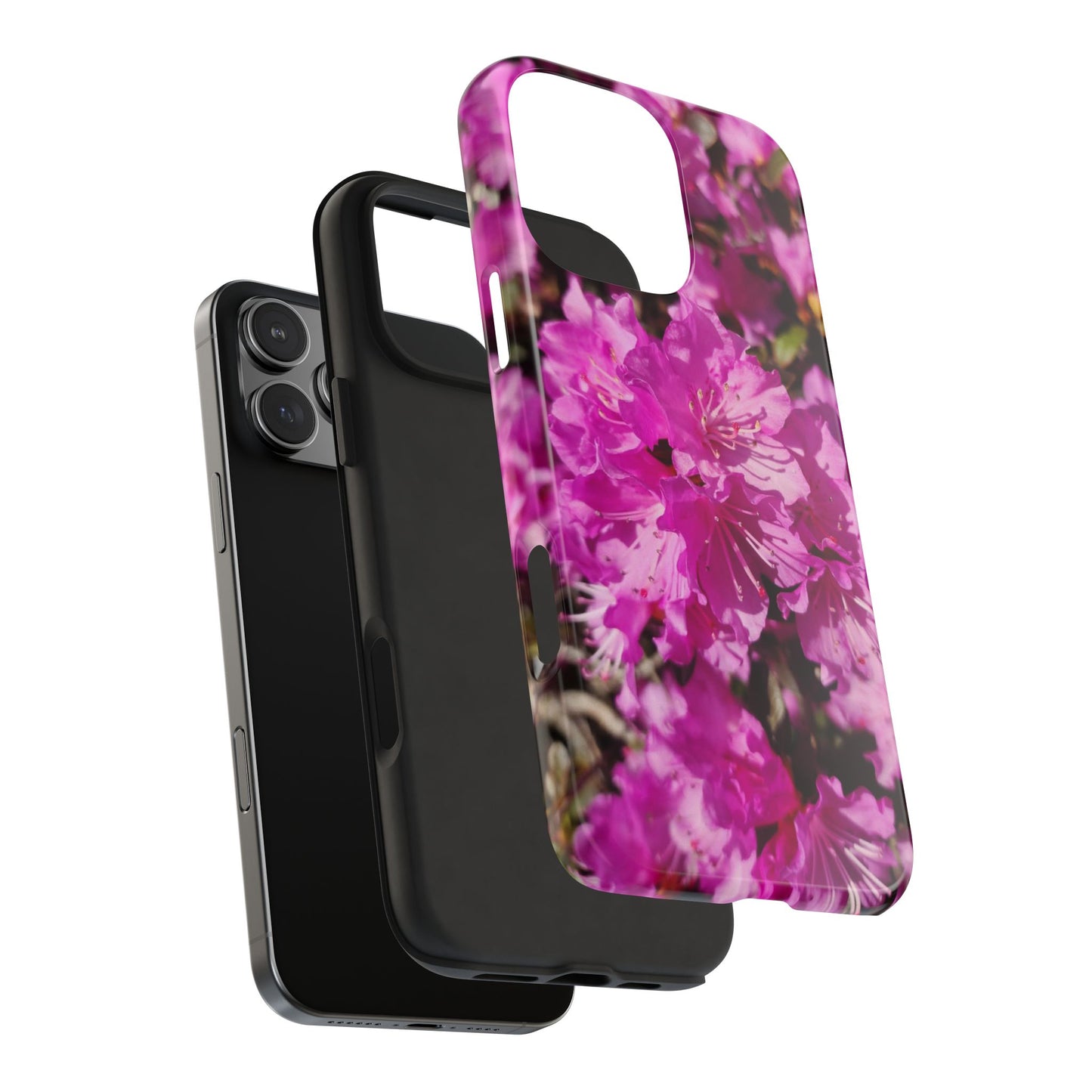 Pink Azalea Tough Phone Case — Floral Protective Phone Cover