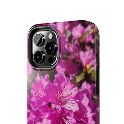 Pink Azalea Tough Phone Case — Floral Protective Phone Cover