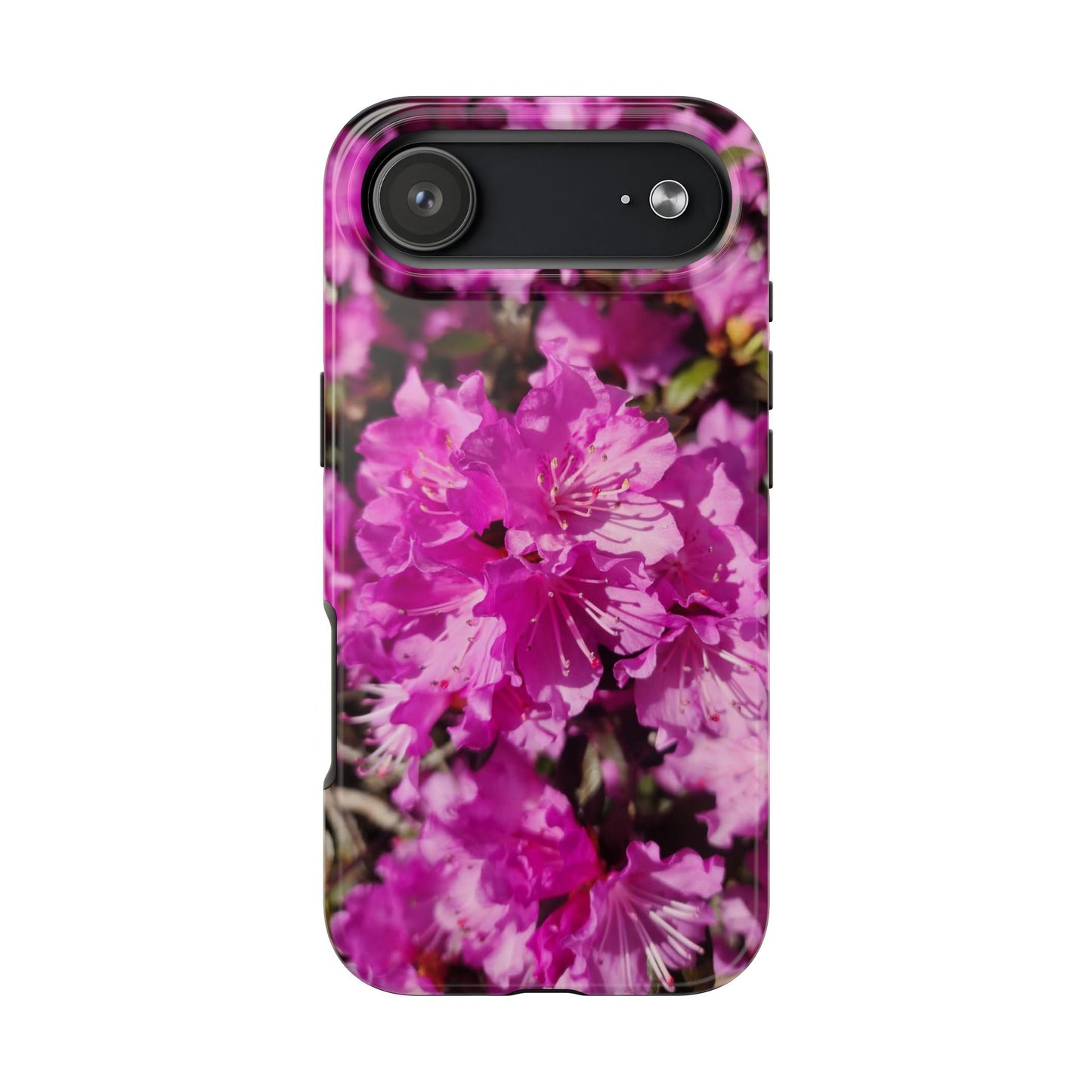 Pink Azalea Tough Phone Case — Floral Protective Phone Cover