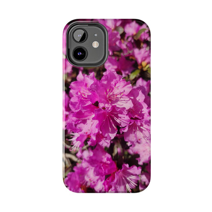 Pink Azalea Tough Phone Case — Floral Protective Phone Cover