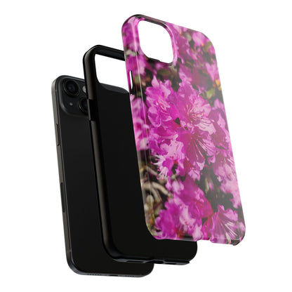 Pink Azalea Tough Phone Case — Floral Protective Phone Cover