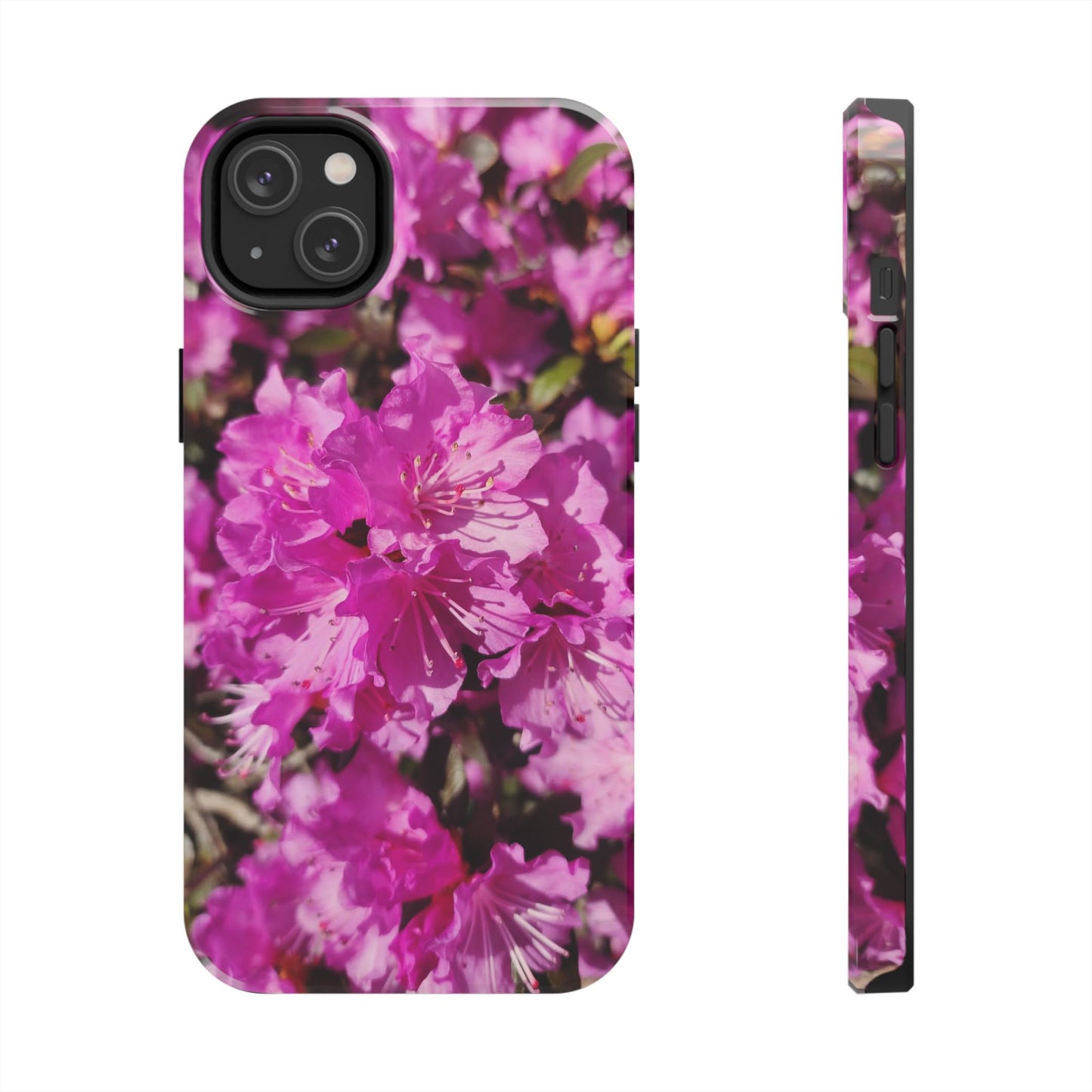 Pink Azalea Tough Phone Case — Floral Protective Phone Cover