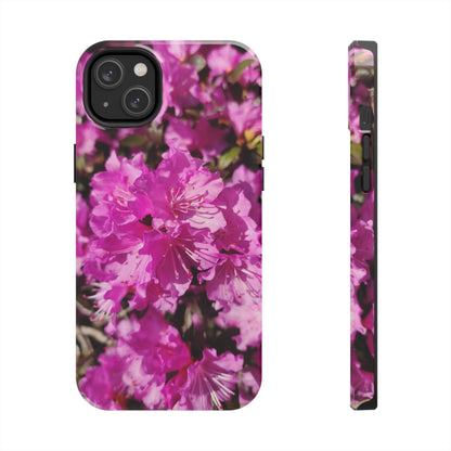 Pink Azalea Tough Phone Case — Floral Protective Phone Cover
