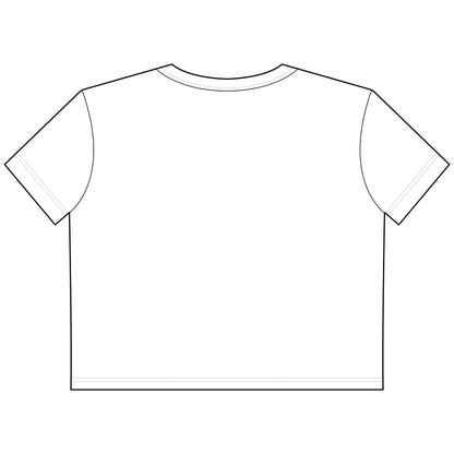 Cropped Tee — Campfire Mountains Graphic