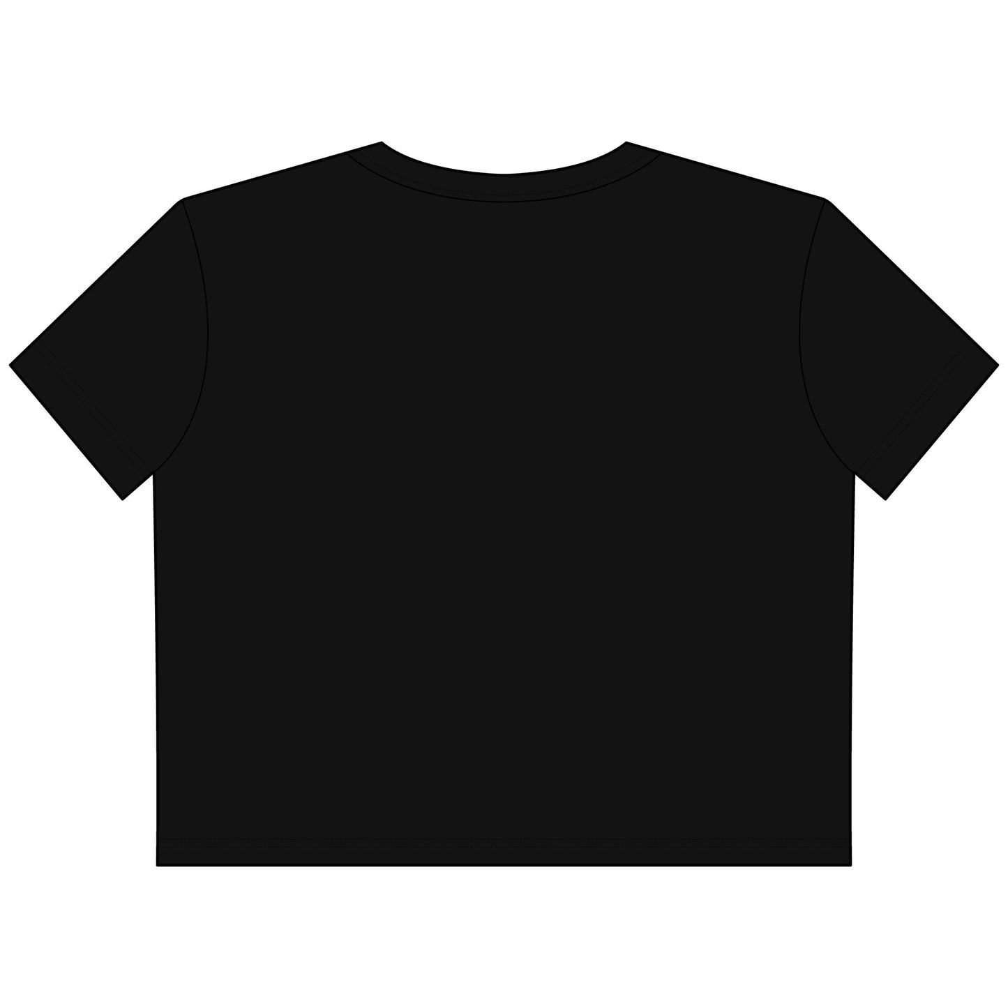 Cropped Tee — Campfire Mountains Graphic