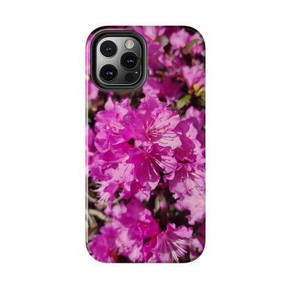 Pink Azalea Tough Phone Case — Floral Protective Phone Cover
