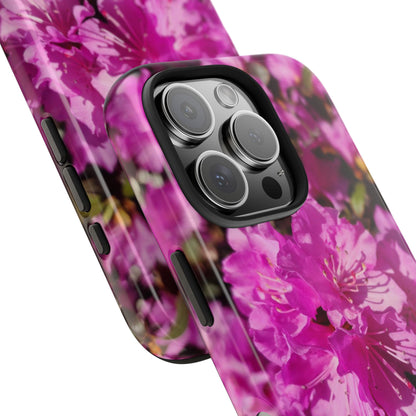 Pink Azalea Tough Phone Case — Floral Protective Phone Cover