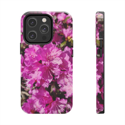 Pink Azalea Tough Phone Case — Floral Protective Phone Cover