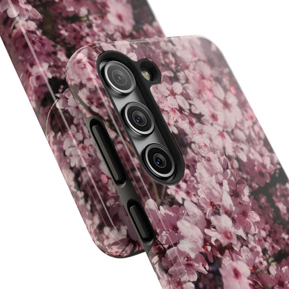 Cherry Blossom Tough Phone Case – Pink Floral Protective Phone Cover
