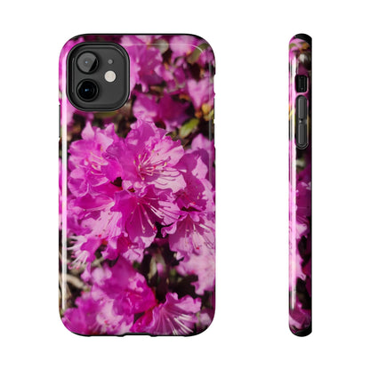 Pink Azalea Tough Phone Case — Floral Protective Phone Cover