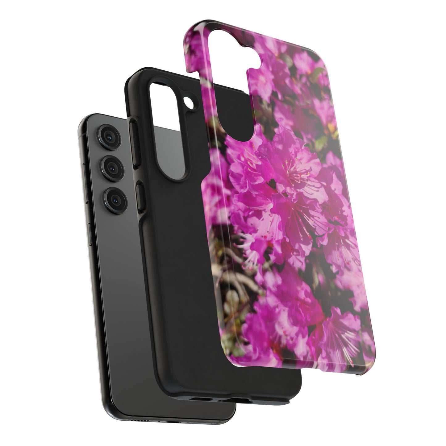 Pink Azalea Tough Phone Case — Floral Protective Phone Cover