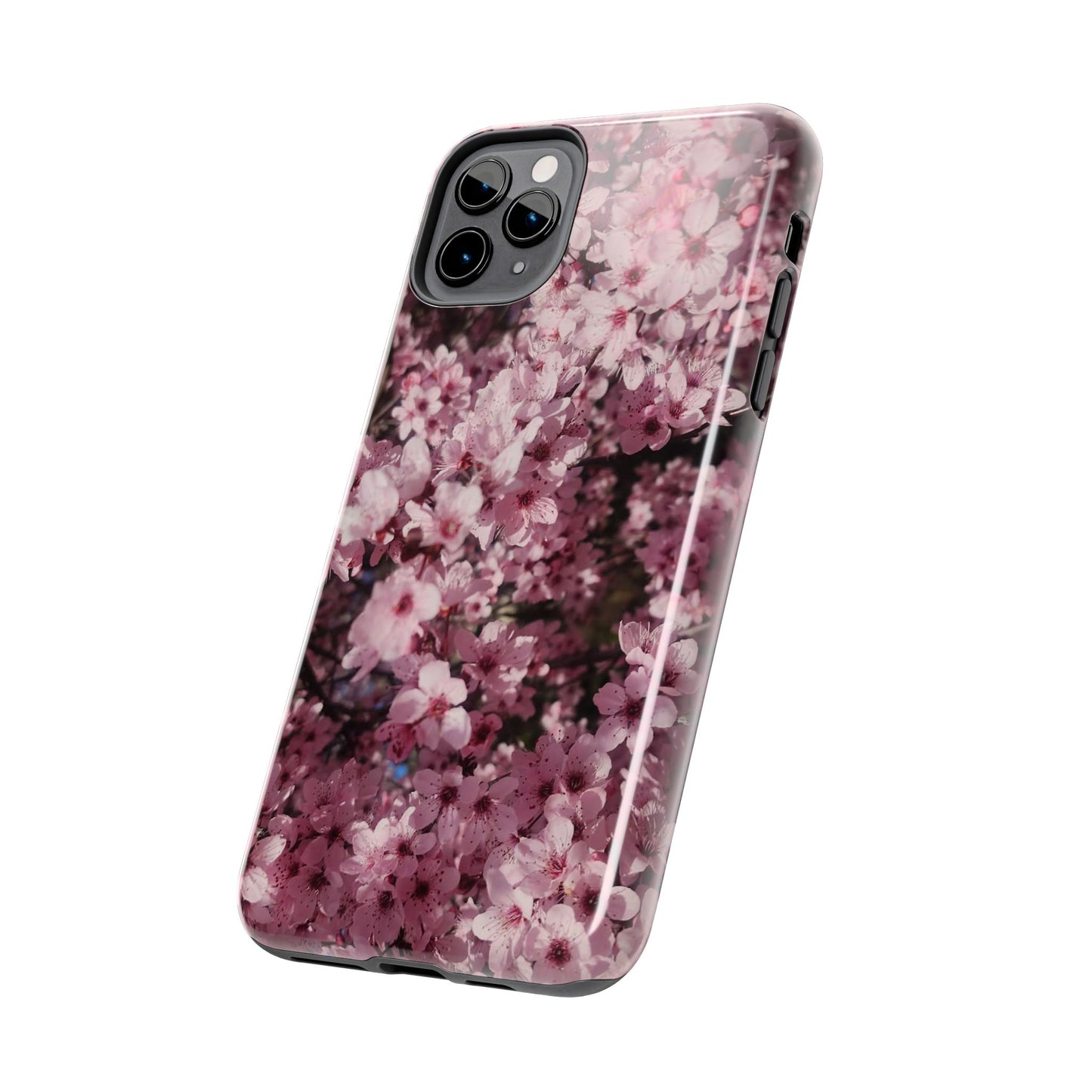 Cherry Blossom Tough Phone Case – Pink Floral Protective Phone Cover