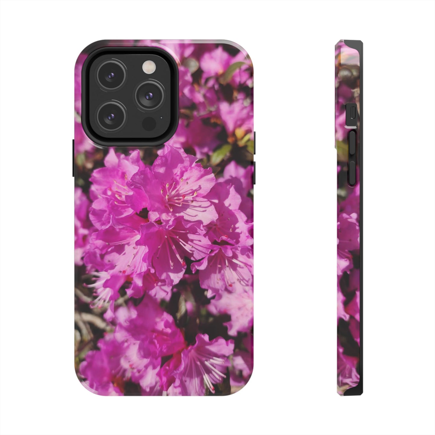 Pink Azalea Tough Phone Case — Floral Protective Phone Cover