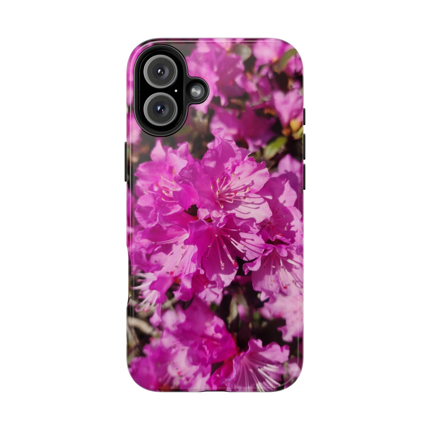 Pink Azalea Tough Phone Case — Floral Protective Phone Cover