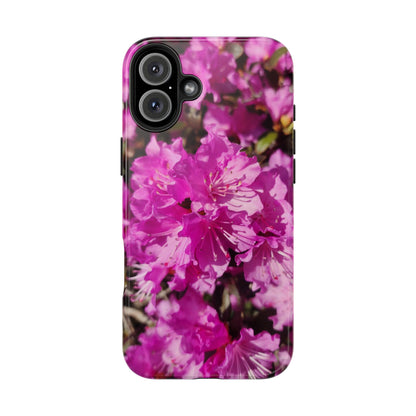 Pink Azalea Tough Phone Case — Floral Protective Phone Cover