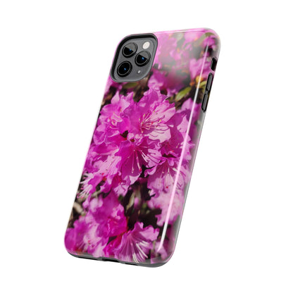 Pink Azalea Tough Phone Case — Floral Protective Phone Cover