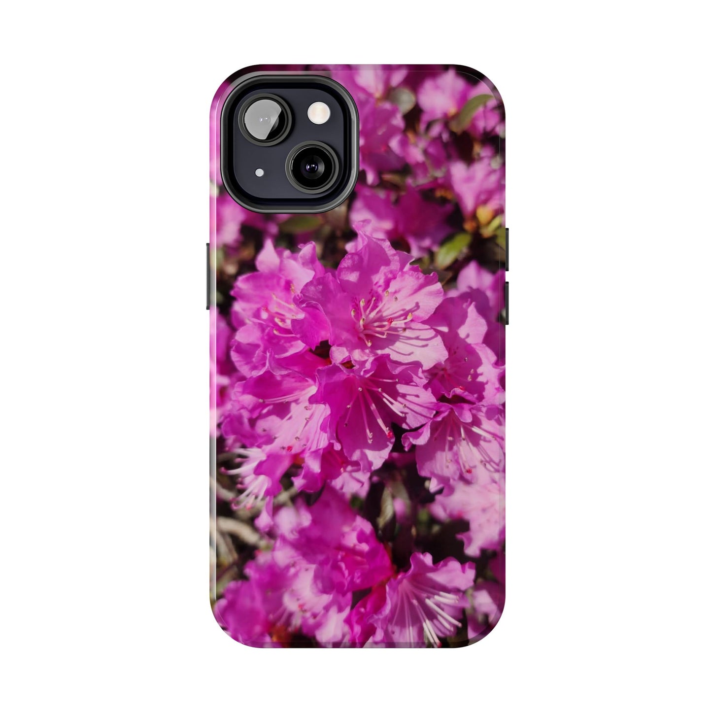 Pink Azalea Tough Phone Case — Floral Protective Phone Cover