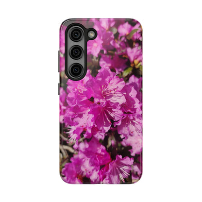 Pink Azalea Tough Phone Case — Floral Protective Phone Cover