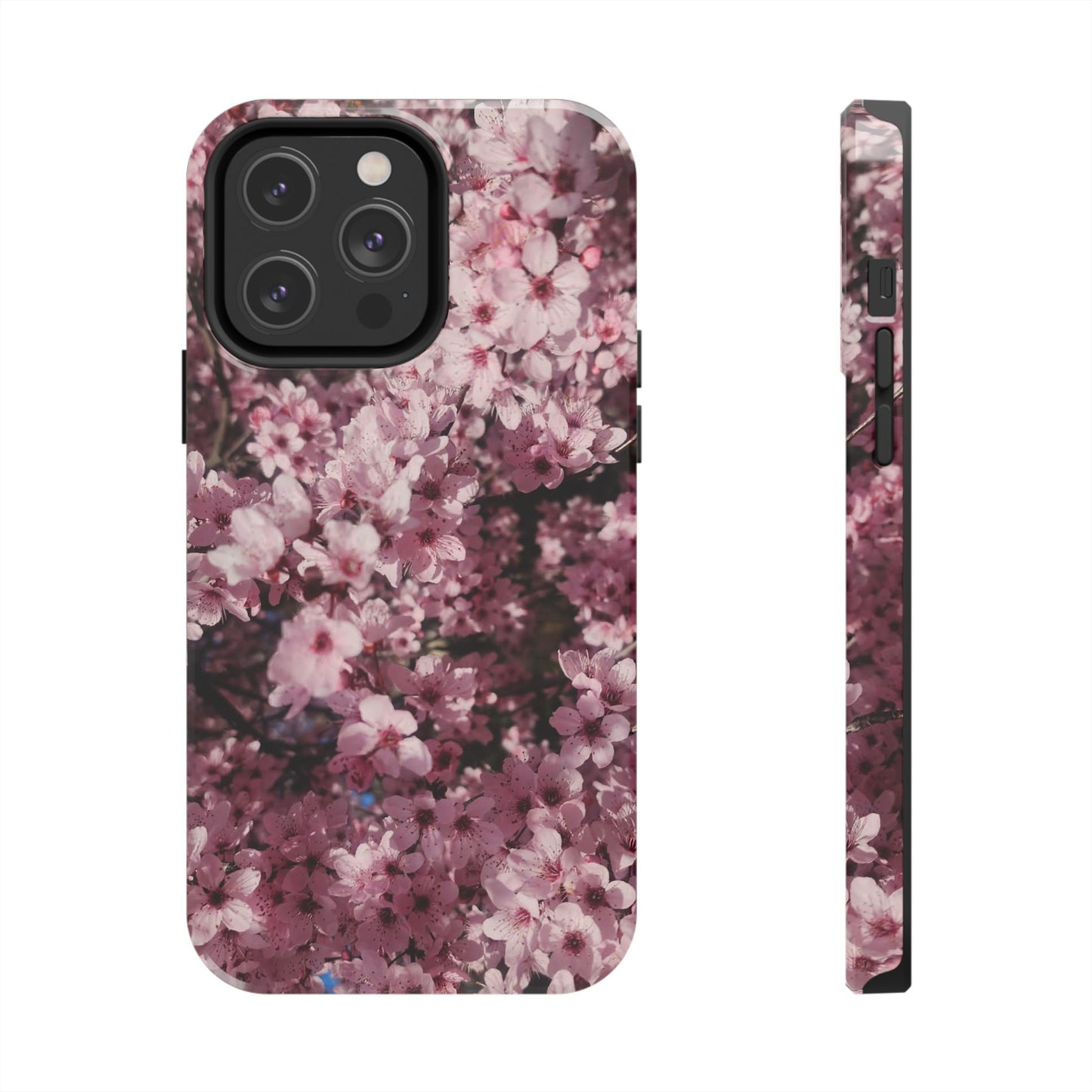 Cherry Blossom Tough Phone Case – Pink Floral Protective Phone Cover
