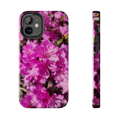 Pink Azalea Tough Phone Case — Floral Protective Phone Cover