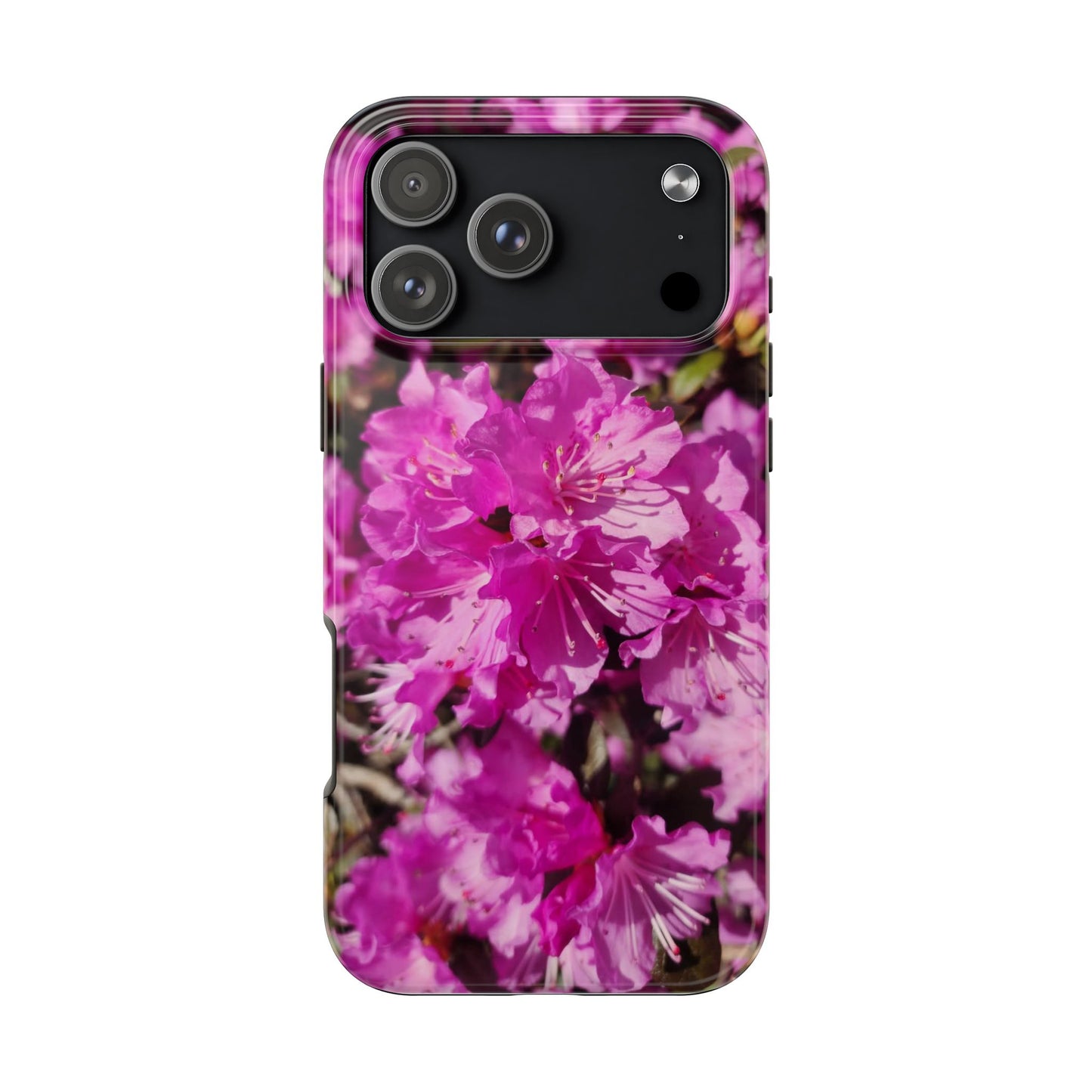 Pink Azalea Tough Phone Case — Floral Protective Phone Cover