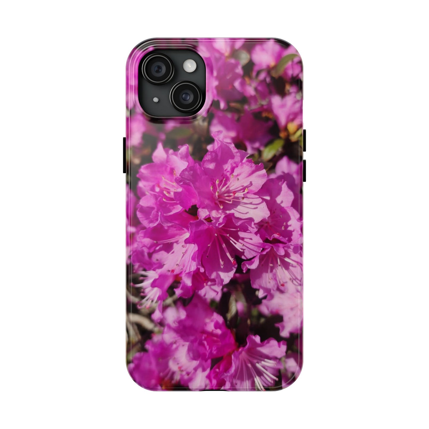 Pink Azalea Tough Phone Case — Floral Protective Phone Cover