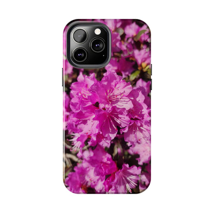 Pink Azalea Tough Phone Case — Floral Protective Phone Cover