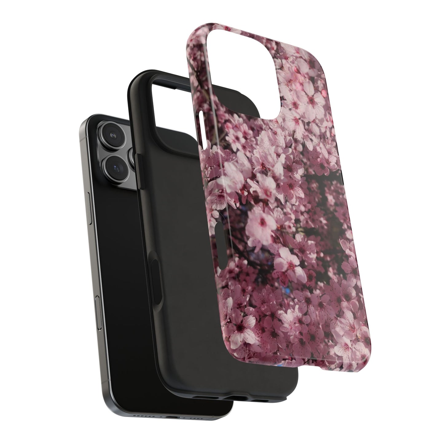 Cherry Blossom Tough Phone Case – Pink Floral Protective Phone Cover