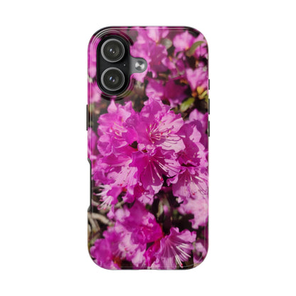 Pink Azalea Tough Phone Case — Floral Protective Phone Cover